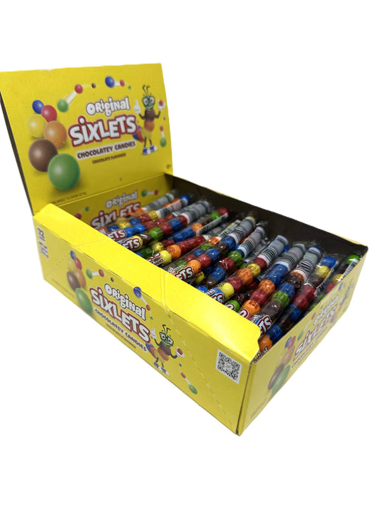 Original Sixlets Chocolatey Candies .37oz (12ct Tube)